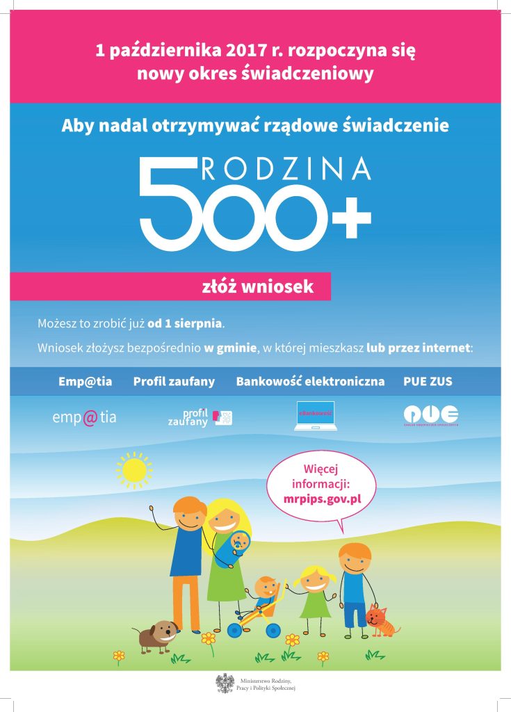 Rodzina 500+ plakat