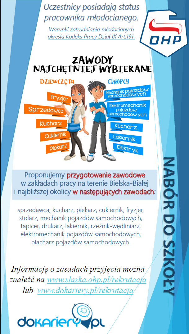 Nabór do szkoły plakat