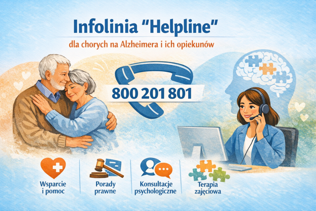 Infolinia „Helpline” dla osób chorych na chorobę Alzheimera i ich opiekunów